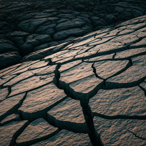 开裂火山岩肌理