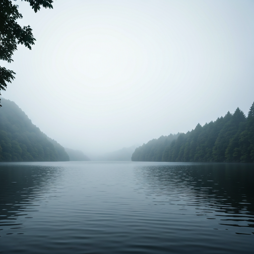 水面雾霭