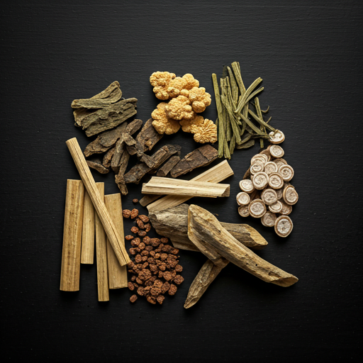 干燥草本与矿物