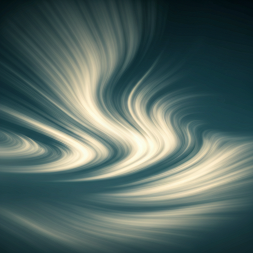 回旋的稀薄云层